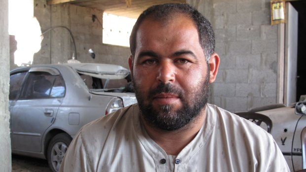 Salah Najjar, 34, who lost eight relatives in one airstrike on July 30, but the Najjar family itself lost 37 in total.