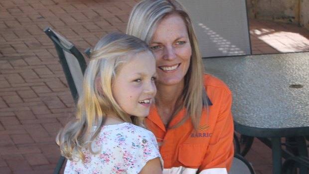 Karla Dickson with her daugher Tahlia, 9.