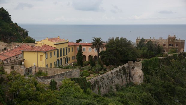 Napoleon's House overlooking the Tyrrhenian Sea.