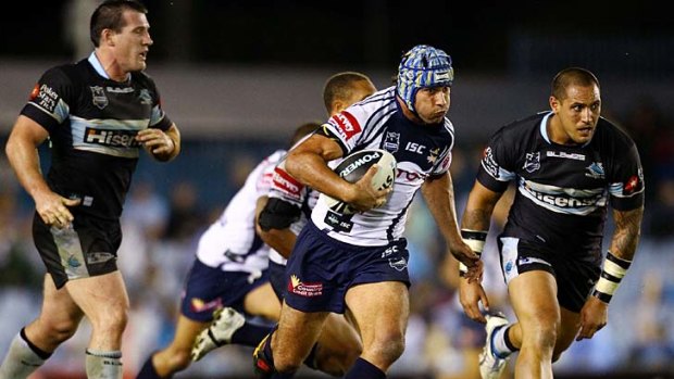 Johnathan Thurston stars again in his side's defeat, playing a hand in three of the Cowboys' five tries.