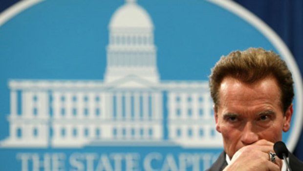 I'll be back  with a stimulus package . . .  the Governor of California, Arnold Schwarzenegger, has pushed through a $66 billion plan to save the state.