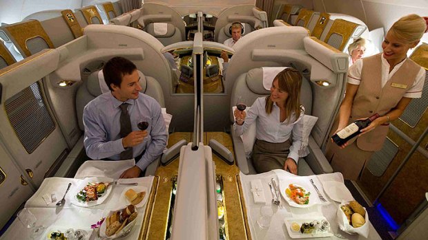 Emirates' A380 first class cabin provides luxury, space and privacy but airlines are increasingly tending towards a better class of business seating.