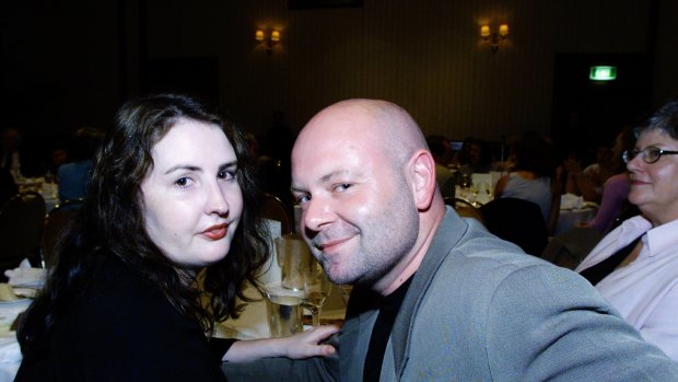 Cullen with his girlfriend Carrie Lumby at a function in Sydney in 2001. 