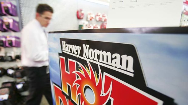 New directions: With sales down and profits down, Gerry Harvey is diversifying.