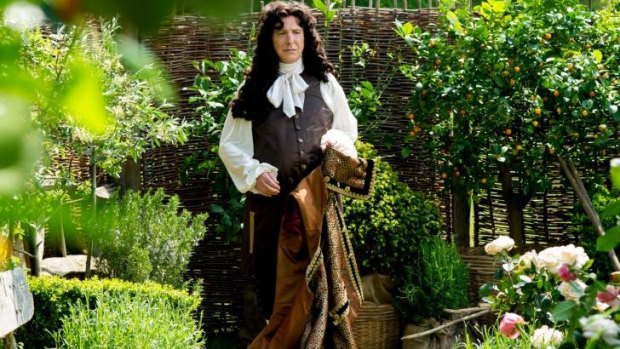 Alan Rickman as Louis XIV in <i>A Little Chaos</i>.