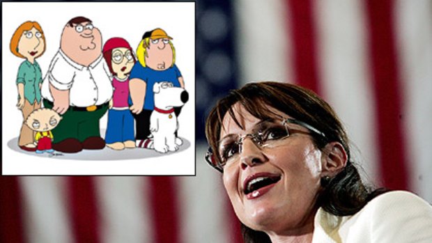 Sarah Palin claims a joke about Down Syndrome on cartoon show <I>Family Guy</i> went too far.