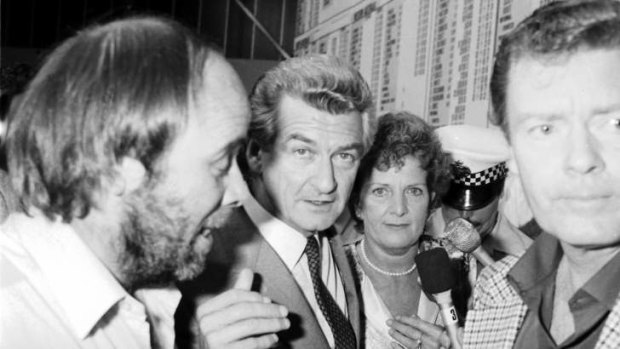 Tales from the tally room: Bob and Hazel Hawke during the 1983 election.