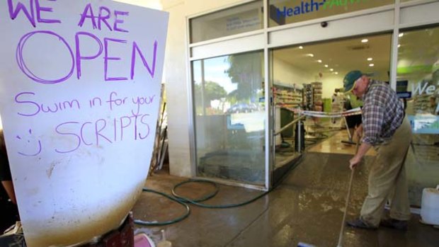 Quick recovery ... the Rochester pharmacy reopened yesterday.