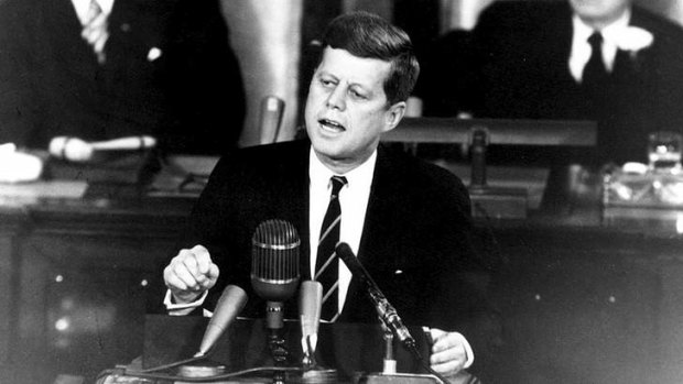 Assassinated: President John F. Kennedy.