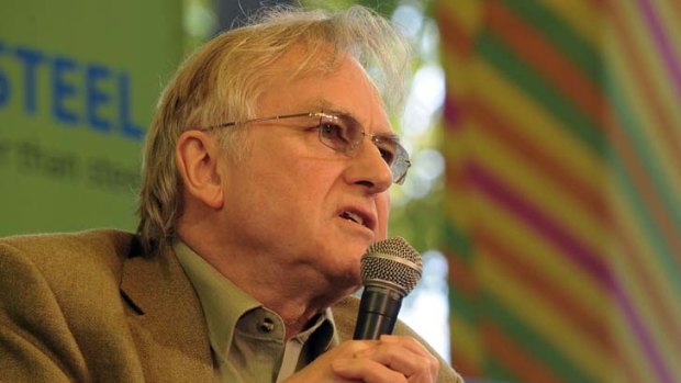 Feud ... Richard Dawkins would rather spend money on secular education than the temple proposed by Alain de Botton.