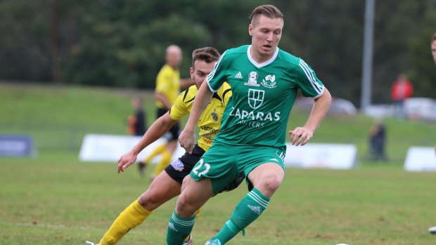 Bentleigh Greens clash with Heidelberg United in 2016. They do battle again this weekend in the NPL Victoria Grand Final. 