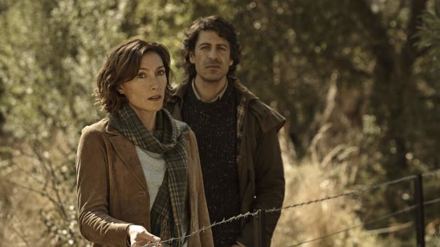 Claudia Karvan and Don Hany in <i>Broken Shore</i>.