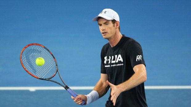 Andy Murray in preparation for the 2017 Australian Open 