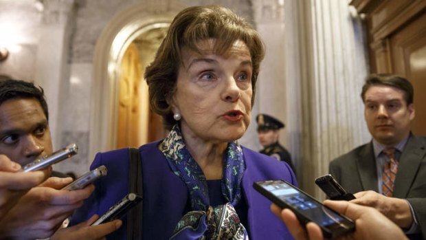 In the middle of a furore: US Senate Intelligence Committee Chair Senator Dianne Feinstein.