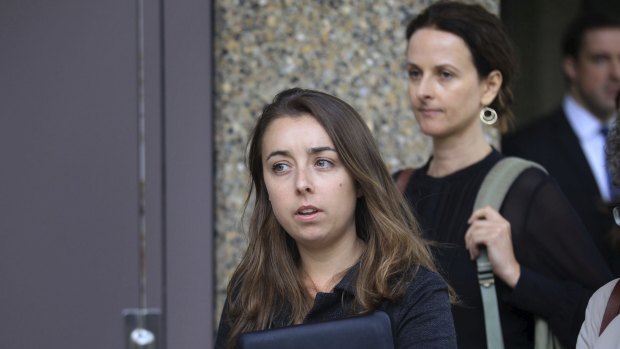 Documentary maker Hollie Fifer leaves the NSW Supreme Court last week.