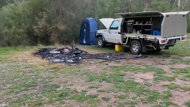 Bucks Camp crime scene video