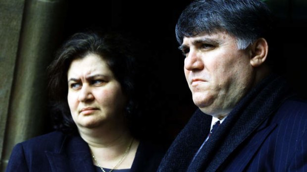George and Rita Chaina in 2001. Their son Nathan drowned on a school camp.