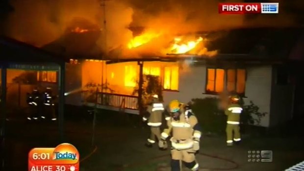 Firefighters battle a fatal blaze on the Darling Downs.