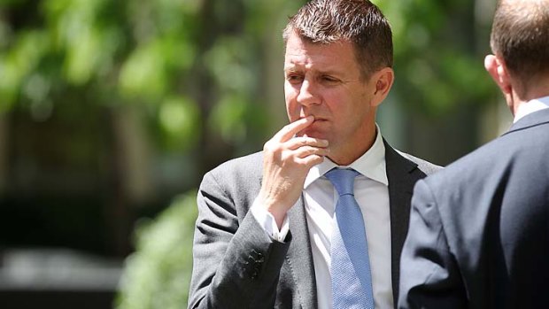 Considering legislation: Premier Mike Baird.