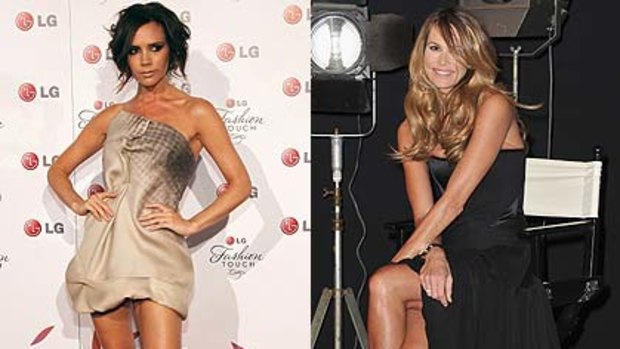 Celebrity mothers ... Victoria Beckham had a caesarean section and Elle Macpherson a birthing pool.