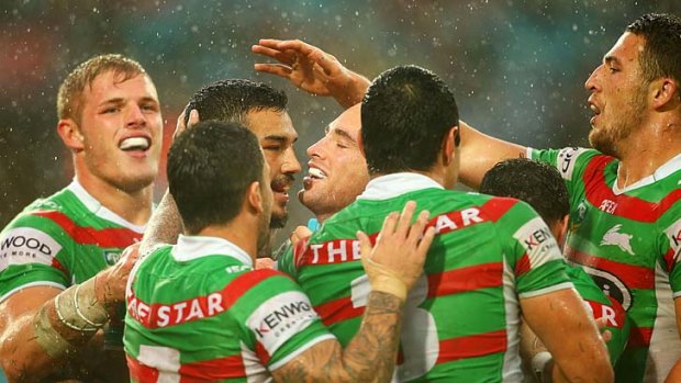Red and green machine: South Sydney have been the form club this season.