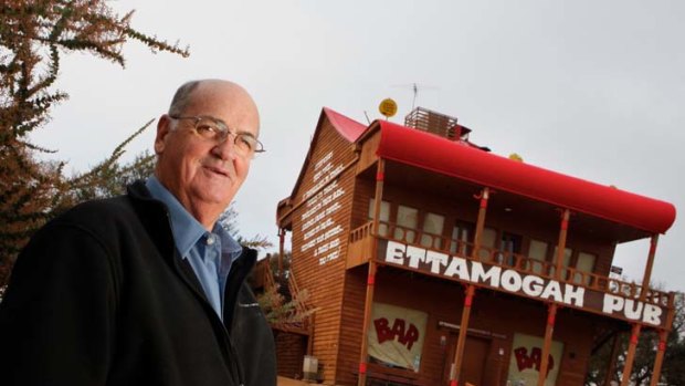 Phillip Worsley, friend and muse to Ettamogah Pub creator Ken Maynard. Worsley says his late mate would be 'disgusted' by the controversy surrounding the Ettamogah empire.