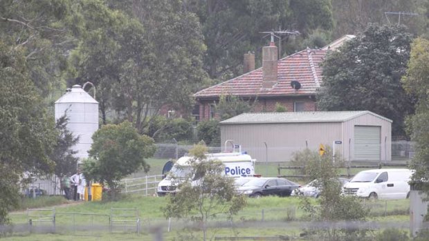 Body found ... police at  Hurlstone Agricultural High School in Glenfield.