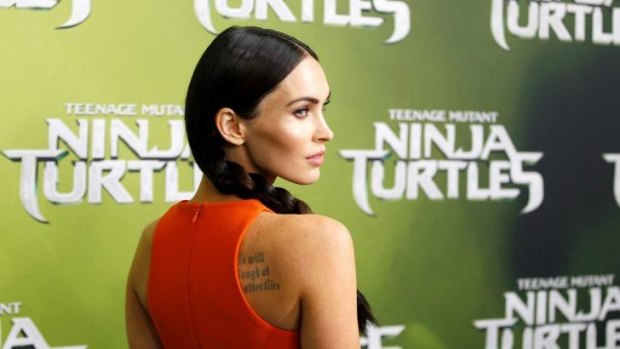 Megan Fox in Australia for the launch of the film this week.