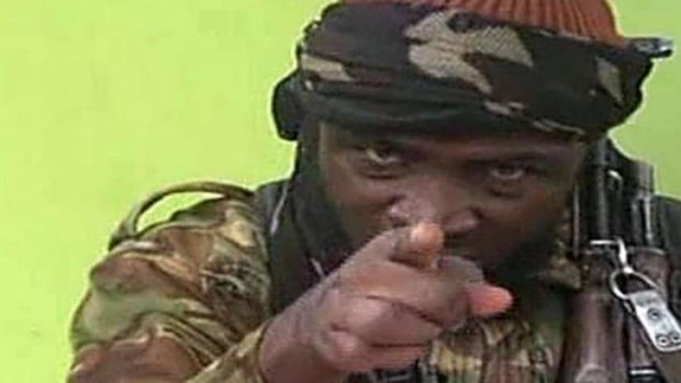 Boko Haram leader Abubakar Shekau in the video.