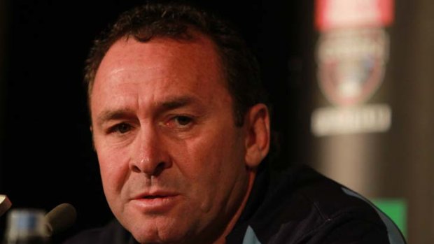 Speaking out ... NSW Blues coach Ricky Stuart.