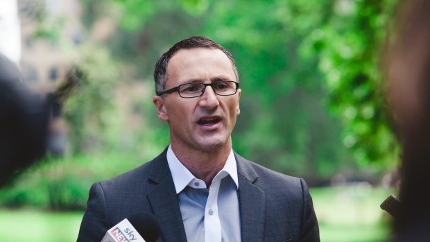Nationals whip Barry O'Sullivan 'welched' on the offer: Richard Di Natale.