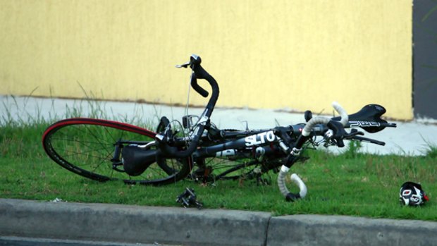The two bikes which were involved in the accident.