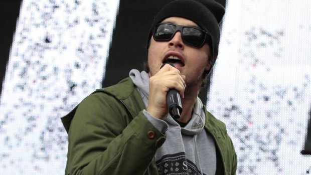 Illy performs at Groovin the Moo in April 2014.