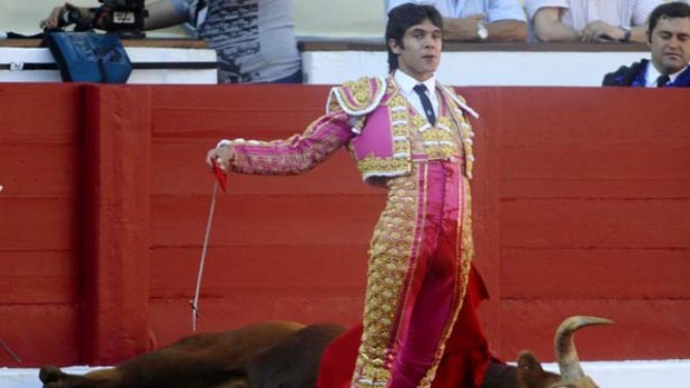 "Outdated and cruel" ... a bullfight  this week.