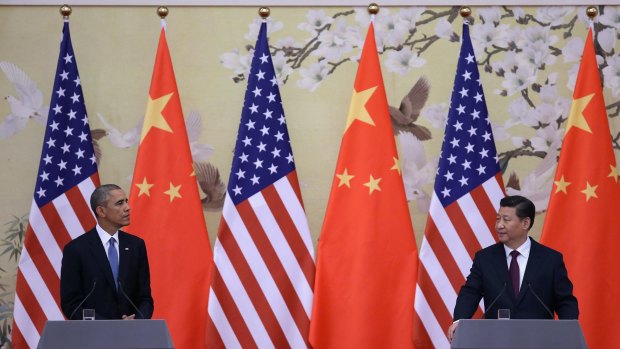 Contrasting styles: US President Barack Obama and Chinese President Xi Jinping.