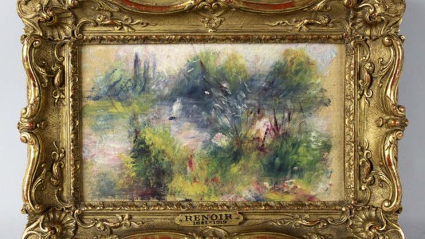 Wanted: Pierre-Auguste Renoir's <i>On the Shore of the Seine</i> was stolen in 1951. Photo: AFP/The Potomack Company