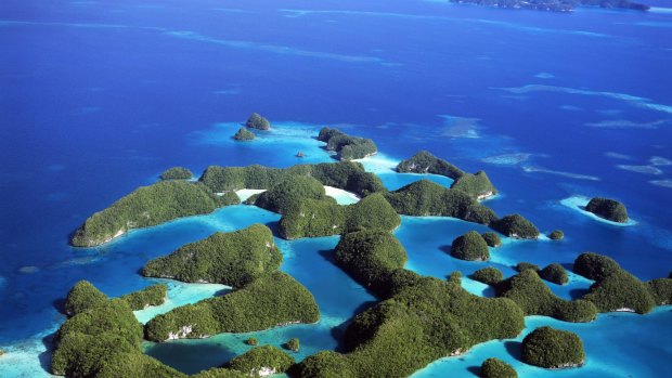 The Rock Islands of Palau.