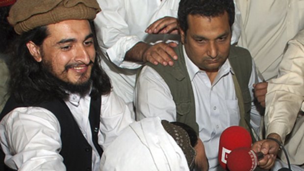 Power vacuum ... Taliban commander Hakimullah Mehsud, left, with his arm around Taliban chief Baitullah Mehsud last year.