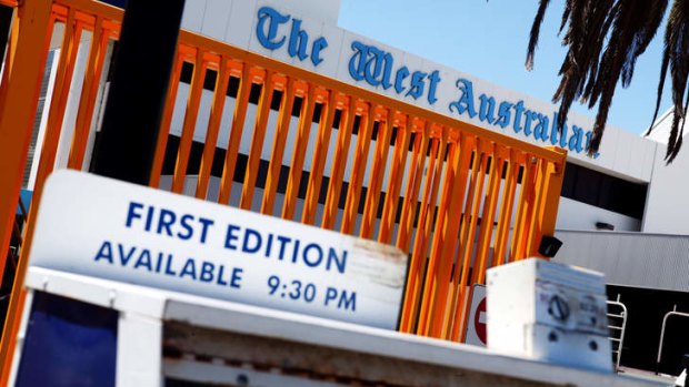Firing line: The West Australian will lose 40 staff in the shake-up.