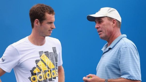 Andy Murray and Ivan Lendl at the Australian Open in January this year.