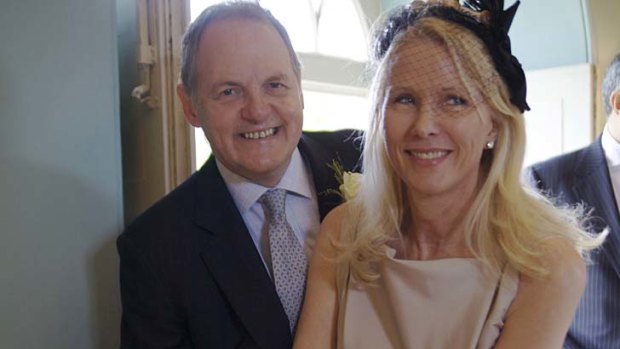 On the rocks? ... Fiona Handbury and William Legge on their wedding day in 2009.