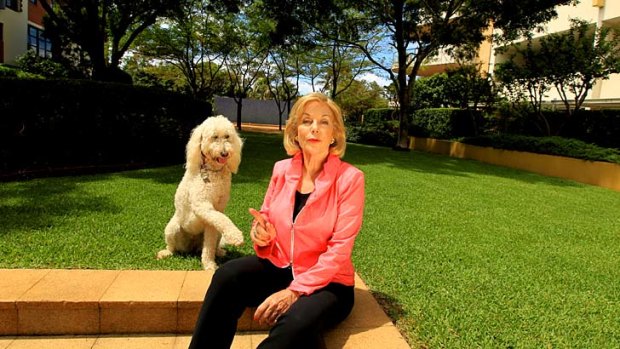 Not slowing down &#8230; Ita Buttrose and her dog, Cleo.