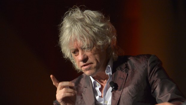 Sir Bob Geldof speaks at the AIDS 2014 Conference in Melbourne.