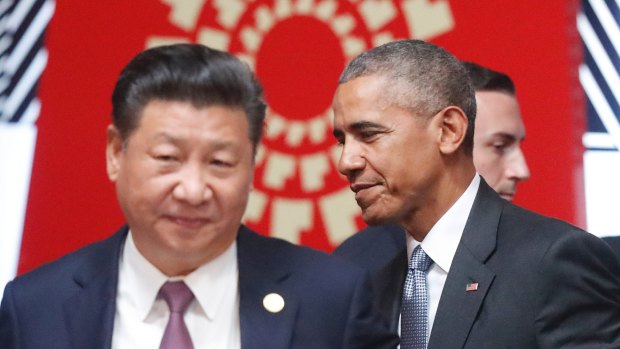 President Barack Whatever the obvious criticisms of Trump as a ham-fisted statesman, under Obama's watch President Xi run amok in the South China Sea.