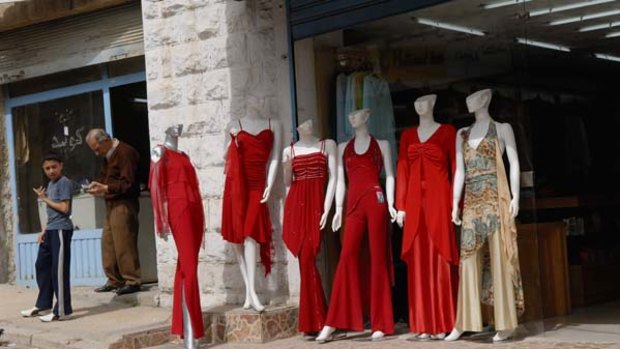 The latest fashions in Madaba.