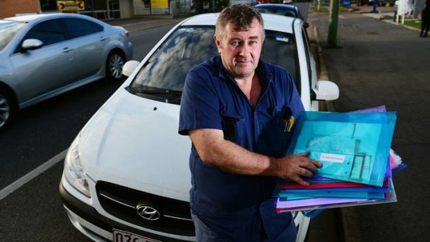 Bill Longford and his 20 Ipswich City Council parking fines.