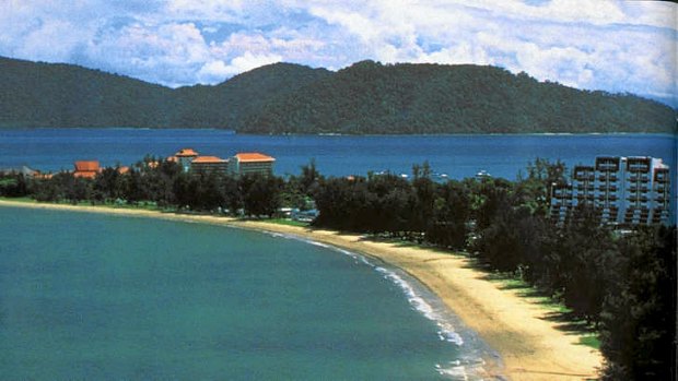 A seaside resort near Kota Kinabalu in Borneo, one of the newest tourist hotspots.