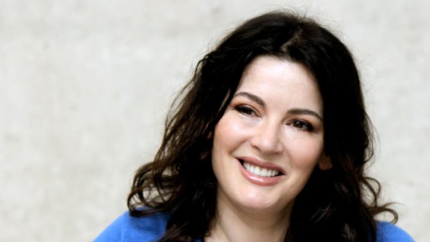 'Domestic goddess' ... Nigella Lawson promotes her new cook book in Sydney last month.