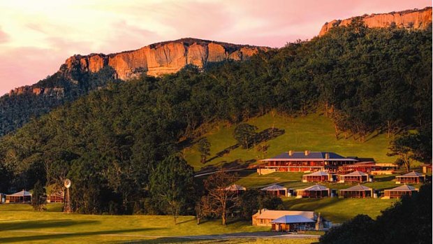 Wide horizons ... the dramatic country surrounding Wolgan Valley Resort.