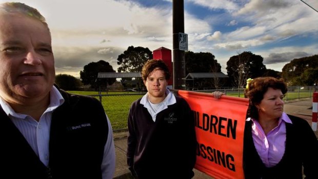 Unhappy: Mike and Marg Maughan and son Hayden have serious misgivings about the proposed closure of Parkwood.